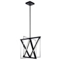 thumbnail image 1 of Elan - 84082 - LED Pendant - Axis - Matte Black/Chrome-1pack, 1 of 4