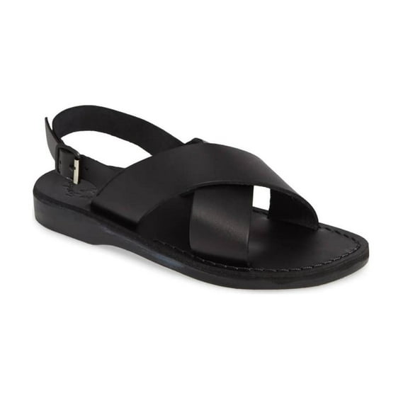 Elan Buckle - Leather Thick Strap Sandal - Mens Sandals
