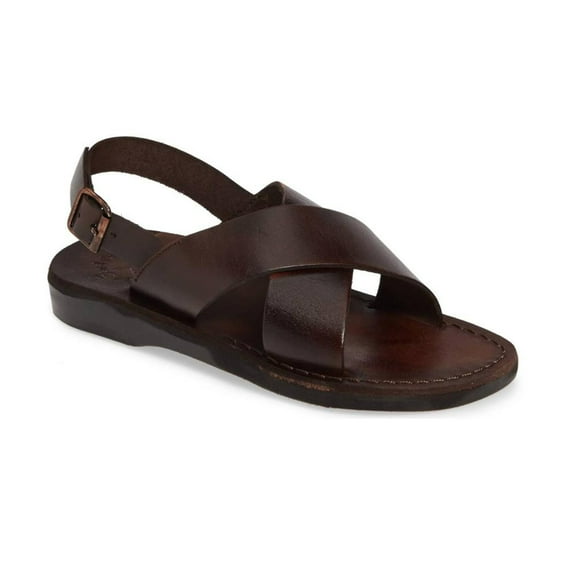 Elan Buckle - Leather Thick Strap Sandal - Mens Sandals