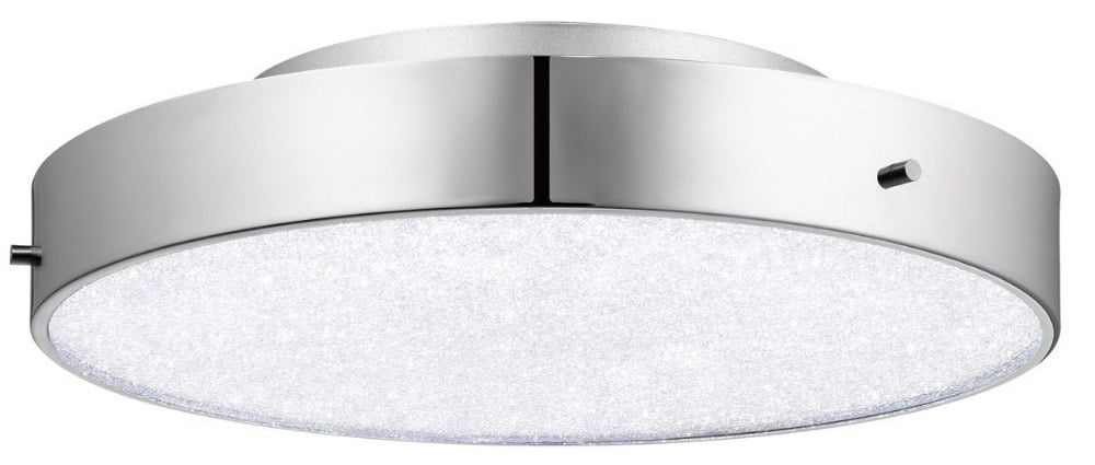 Chrome Crystal LED Flush Mount Ceiling Light