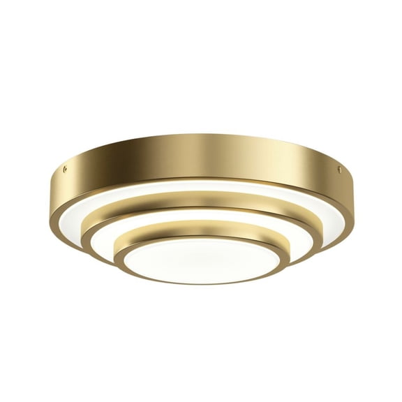 84320CG-Elan Lighting-Dombard - 1 LED Semi-Flush Mount In Art Deco Style- Inches Tall and 3.64 Inches Wide-Champagne Gold Finish