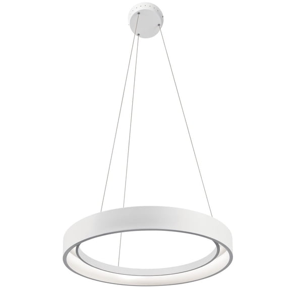 Elan Lighting Fornello Round LED Pendant in White
