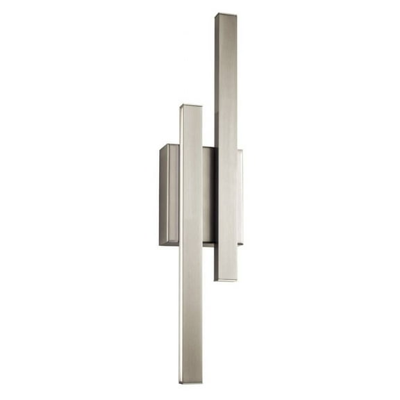 22.25 Inch 17W 2 Led Wall Sconce-Brushed Nickel Finish Elan Lighting 83703