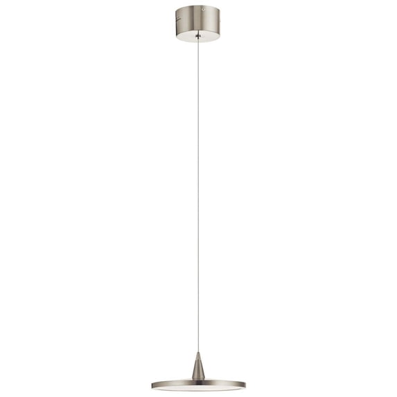Elan Lighting - Jeno - 9 Inch 16.8W 1 LED Mini Pendant-Brushed Nickel Finish
