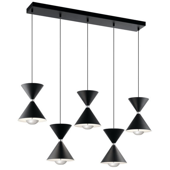 Elan Lighting - Kordan - 41.75 Inch 55W 5 Led Linear Chandelier