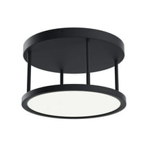 84319MBK-Elan Lighting-Lavi - 1 LED Semi-Flush Mount In Minimalist Style- Inches Tall and 8.66 Inches Wide-Matte Black Finish