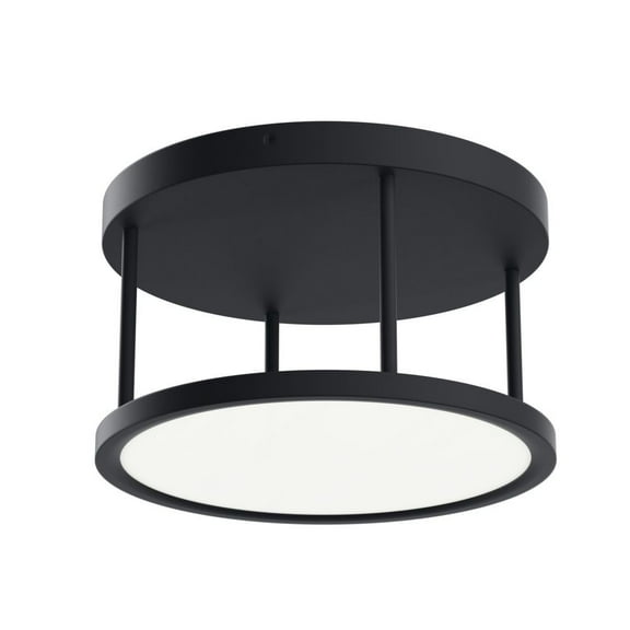 84319MBK-Elan Lighting-Lavi - 1 LED Semi-Flush Mount In Minimalist Style- Inches Tall and 8.66 Inches Wide-Matte Black Finish