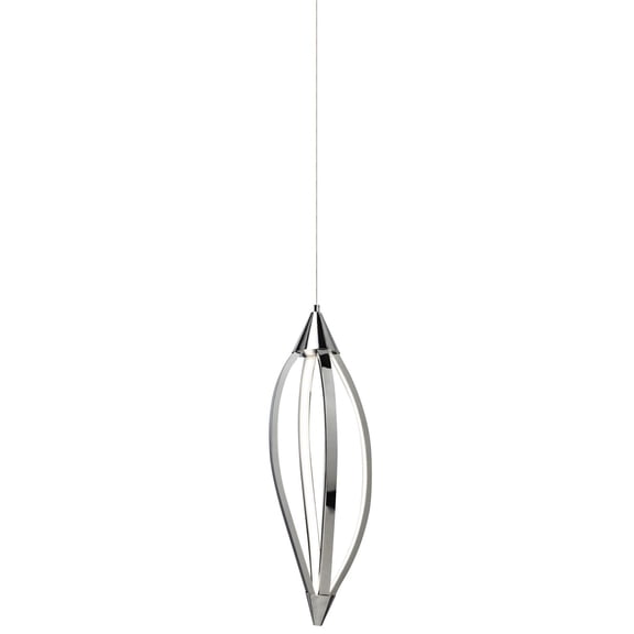 Elan Meridian 7 3/4" Wide Chrome LED Mini Pendant