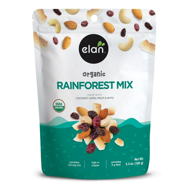 Elan Organic Rainforest Mix, 5.3 oz, Healthy Snacks, Dried Fruits