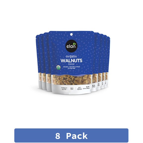 Elan Organic Walnuts 5.3 oz (Pack Of 8)