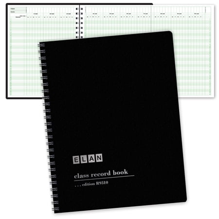 Elan Publishing Company Durable Class Record Book, Black