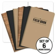 Elan Publishing Company Field Notebook / Journal - 5"x8" - Combo Colors - Dot Graph Memo Book - Pack of 6 - ELAN-58-002E