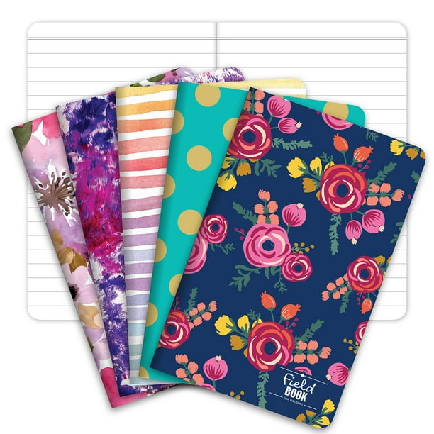 Elan Publishing Company Field Notebook / Pocket Journal 3.5"x5.5" Assorted Patterns Lined