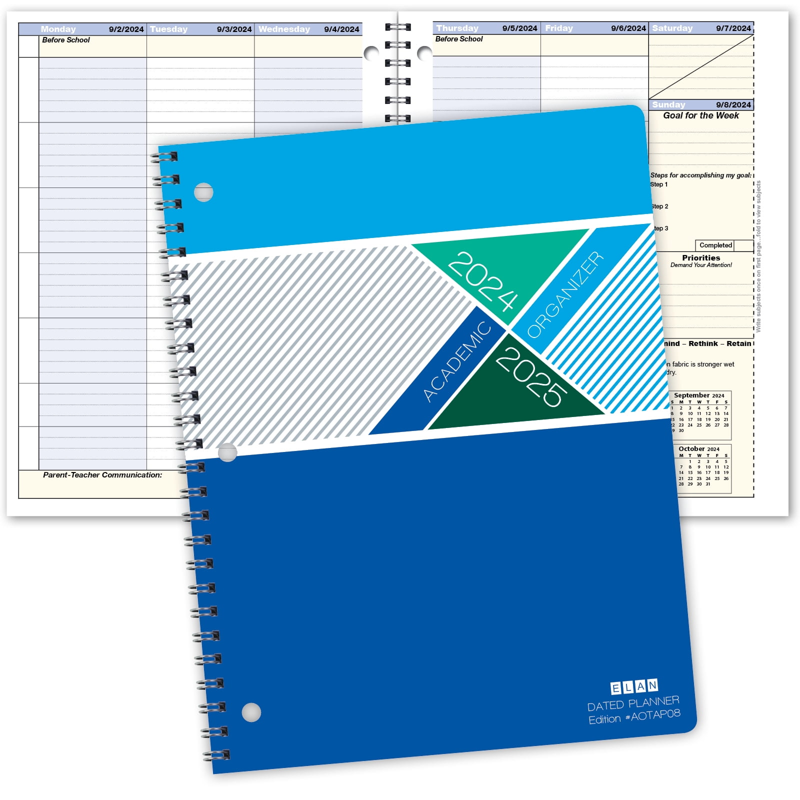 Elan Publishing Company Student Academic Organizer 8.5" x 11" Weekly