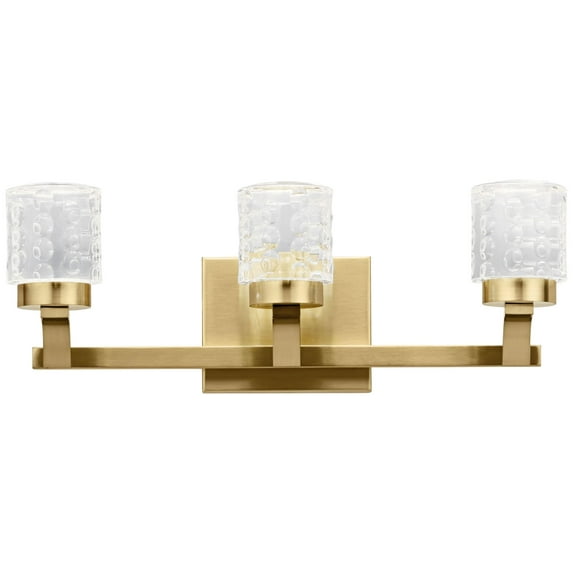 Elan Rene 19 1/4" Wide Champagne Gold 3-Light LED Bath Light