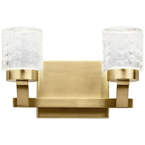 Elan Rene 7" High Champagne Gold 2-Light LED Wall Sconce