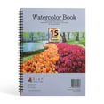 Elan Watercolor Book A4, Italian 100 Cotton Watercolor 15 Sheets 300gsm Watercolor Sketchbook
