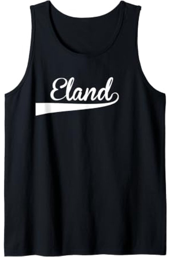 Eland Baseball Vintage Retro Font Tank Top Size S-3XL