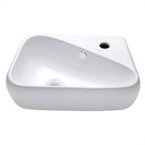 Elanti Ceramic 18'' Wall Mount Bathroom Sink
