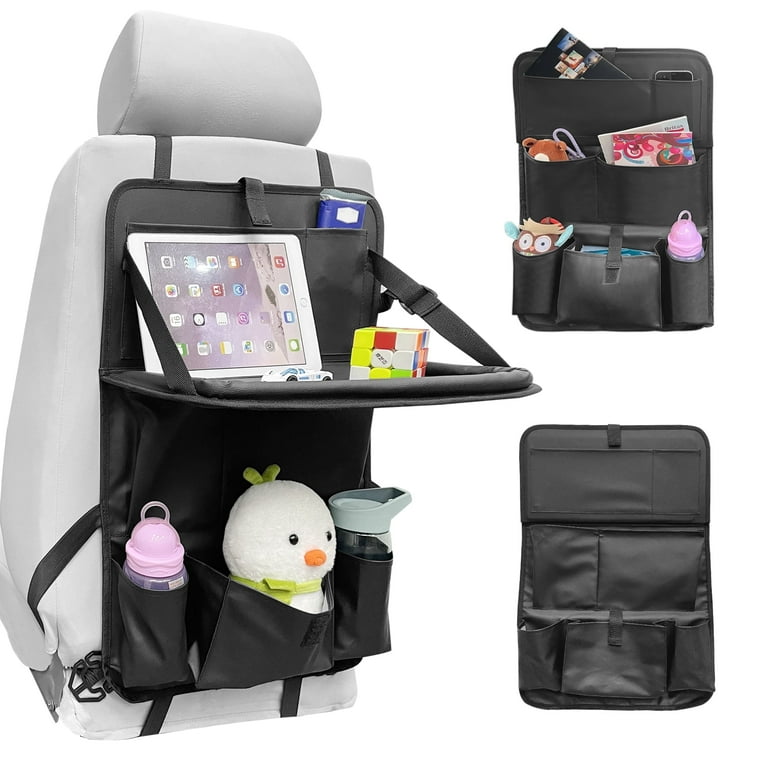 Leather back seat organizer discount