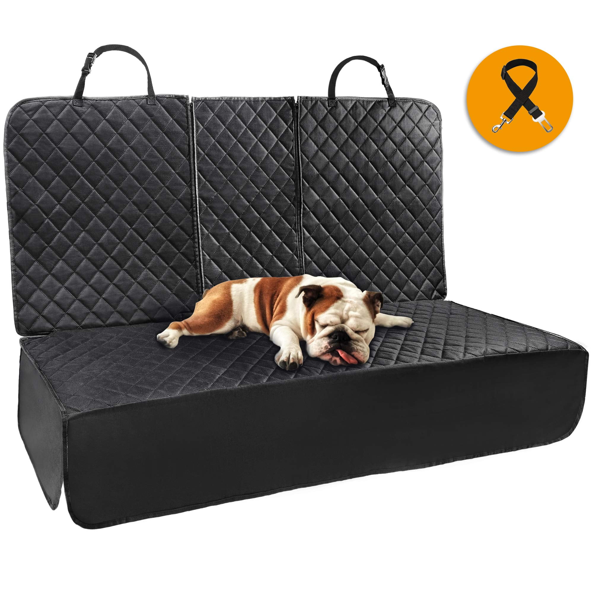 Elantrip Waterproof Dog Seat Cover Washable Pet Seat Cover Side Flap Water Resistant Seat