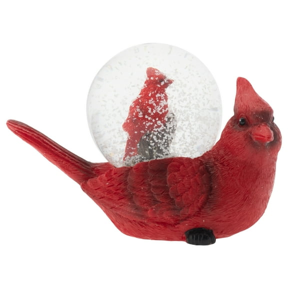 Elanze Designs 45MM Glitter Decoration Mommy Red Cardinal and Baby Figurine