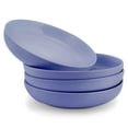 thumbnail image 1 of Elanze Designs Bistro Glossy Ceramic 8.5 inch Dinner Bowls Set of 4, Purple, 1 of 1