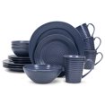 Elanze Designs Chic Ribbed Modern Thrown Pottery Look Ceramic Stoneware