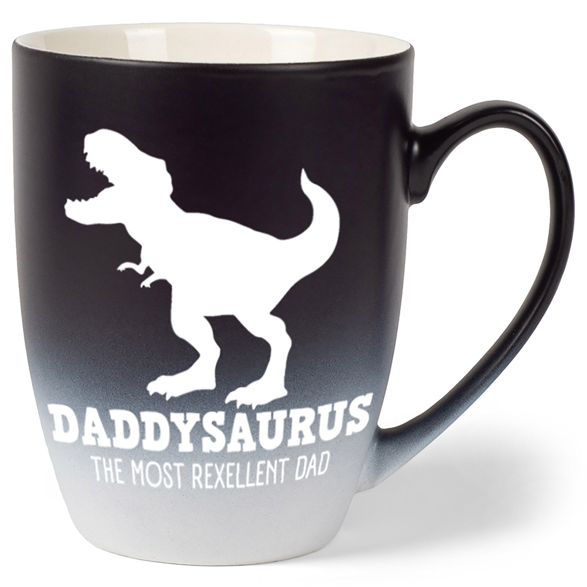 Rexelloent Elanze Designs Daddysaurus Rexellent Dad Two Toned Ombre Matte Black ...