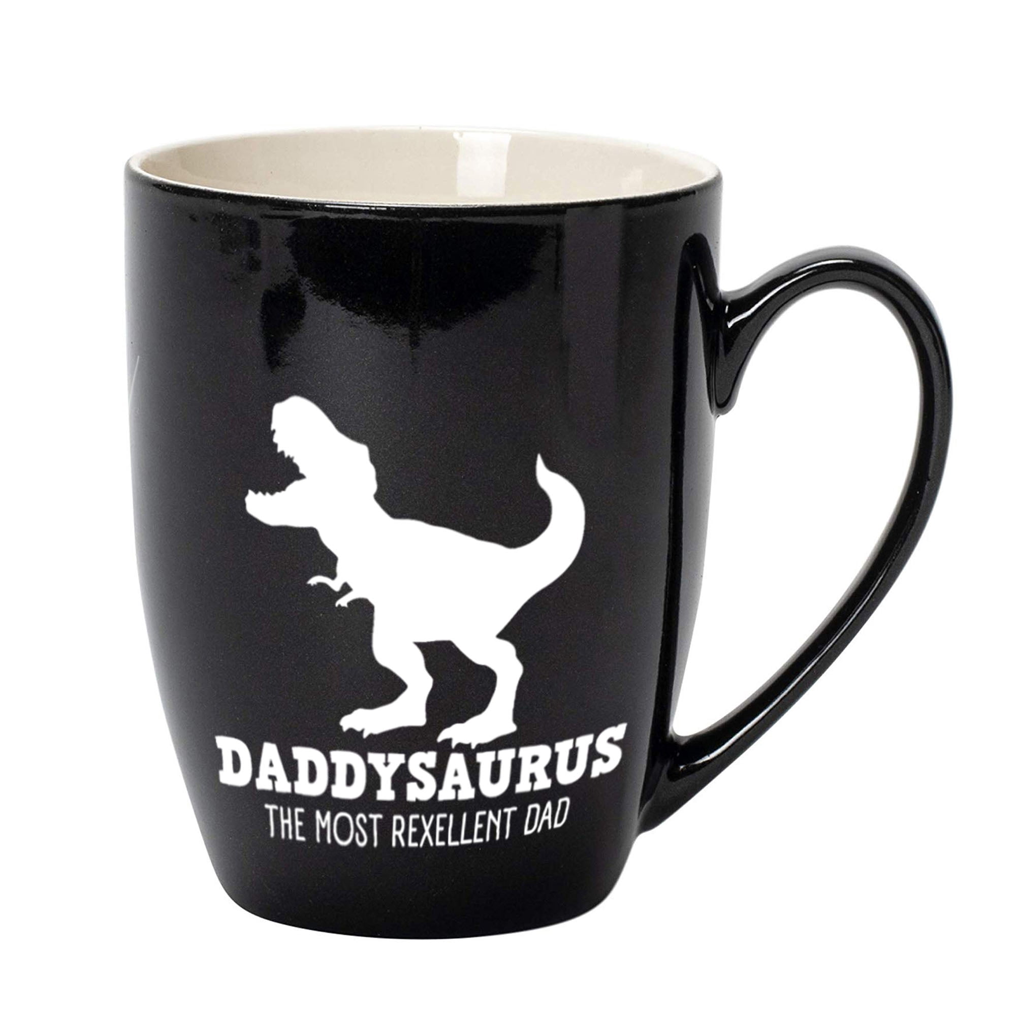 Rexelloent Elanze Designs Daddysaurus The Most Rexellent Dad Black 10 ounce New ...