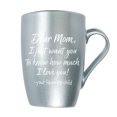 thumbnail image 1 of Elanze Designs Dear Mom I Love You - Your Favorite Child Frosted Blue 10 ounce New Bone China Coffee Cup Mug, 1 of 1
