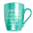 thumbnail image 1 of Elanze Designs Dear Mom I Love You - Your Favorite Child Seafoam 10 ounce New Bone China Coffee Cup Mug, 1 of 1