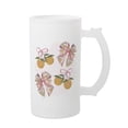 thumbnail image 1 of Elanze Designs Freezable Beer Stein Mug With Thumb Grip Handle, 16 Ounce Frosted Glass, Citrus, 1 of 1