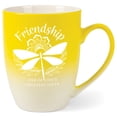 thumbnail image 1 of Elanze Designs Friendship: One Of Life'S Greatest Gifts Two Toned Ombre Matte Yellow and White 12 ounce Ceramic Stoneware Coffee Cup Mug, 1 of 1