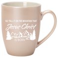 thumbnail image 1 of Elanze Designs Go, Tell It On The Mountain That Jesus Christ Is Born Precious Pearl 10 ounce New Bone China Coffee Cup Mug, 1 of 1