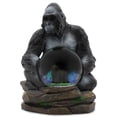 thumbnail image 1 of Elanze Designs Gorilla Mother and Baby 45 MM Tabletop Glitter Snow Globe Figurine, 1 of 1