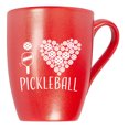 thumbnail image 1 of Elanze Designs I Heart Pickleball Dink Crimson Red 10 ounce New Bone China Coffee Cup Mug For Your Favorite Morning Brew, 1 of 1