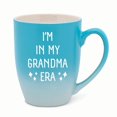 thumbnail image 1 of Elanze Designs In My Grandma Era Two Toned Ombre Matte 10 ounce New Bone China Coffee Tea Cup Mug For Your Favorite Morning Brew, Teal and White, 1 of 1