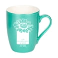 thumbnail image 1 of Elanze Designs Joy Faithfulness And Love April Teal 10 ounce New Bone China Coffee Cup Mug, 1 of 1