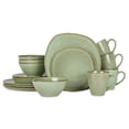 thumbnail image 1 of Elanze Designs Modern Chic Smooth Ceramic Stoneware Dinnerware 16 Piece Set - Service for 4, Sage Green, 1 of 6