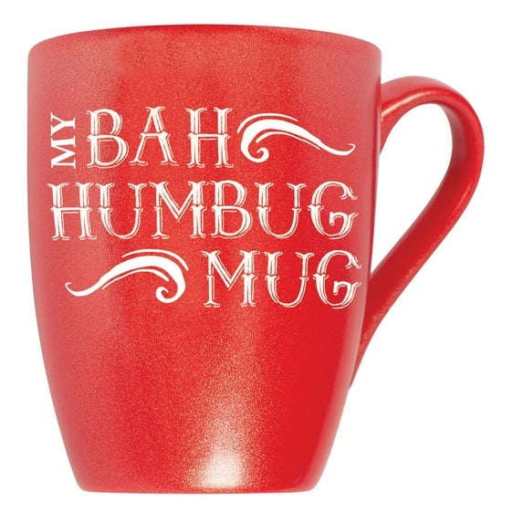 Elanze Designs My Bah Humbug Mug Crimson Red 10 ounce New Bone China Coffee Cup Mug
