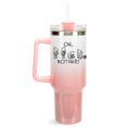thumbnail image 1 of Elanze Designs Oh, Bother! Pooh Classic Bear 40 oz. Stainless Steel, Large Water Bottle Coffee Mug, Spill & Leak Resistant, Thermal Travel Tumbler with Handle, Lid & Straw, White/Pale Pink, 1 of 1