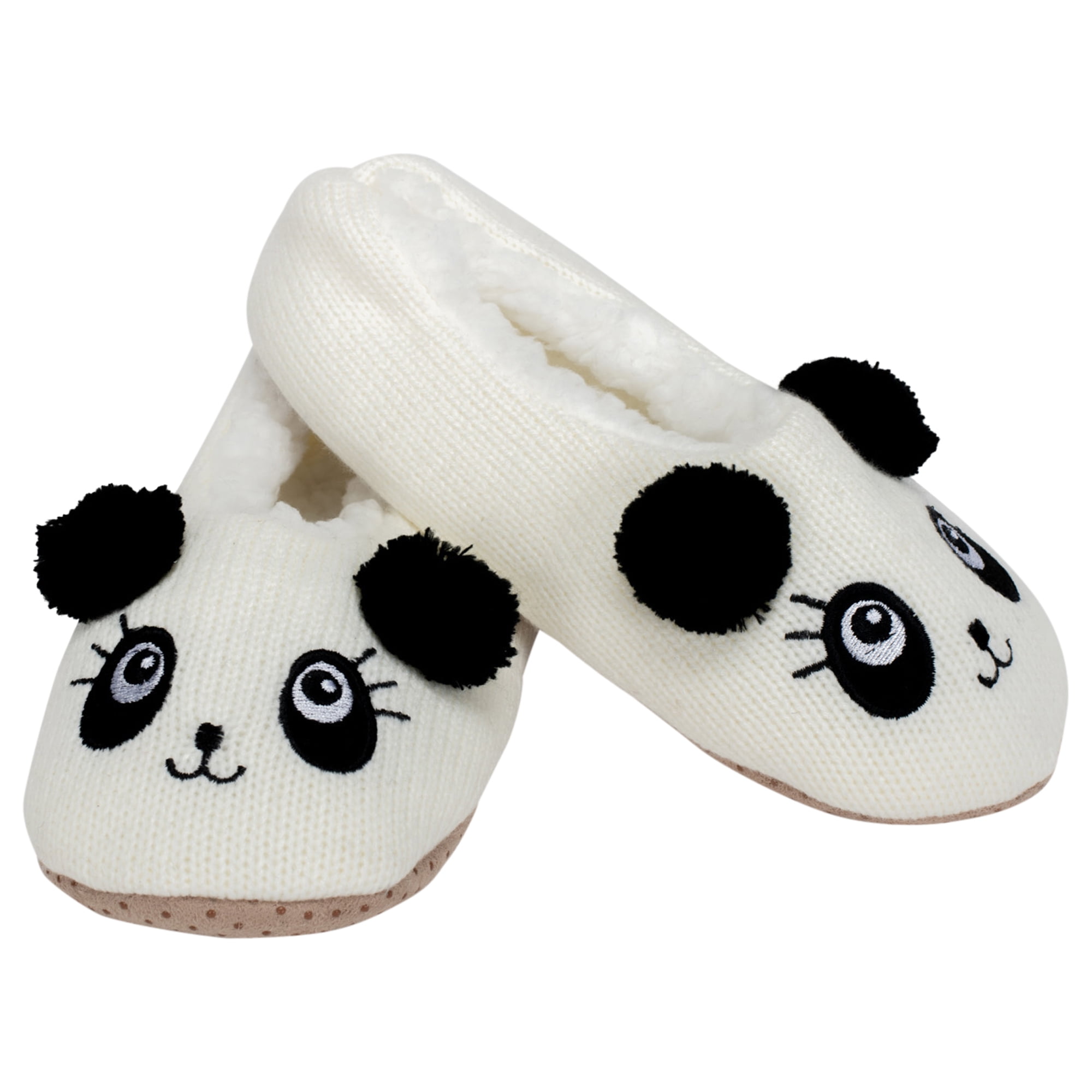 Elanze Designs Panda Bear Womens Animal Cozy Indoor Plush Lined Non ...
