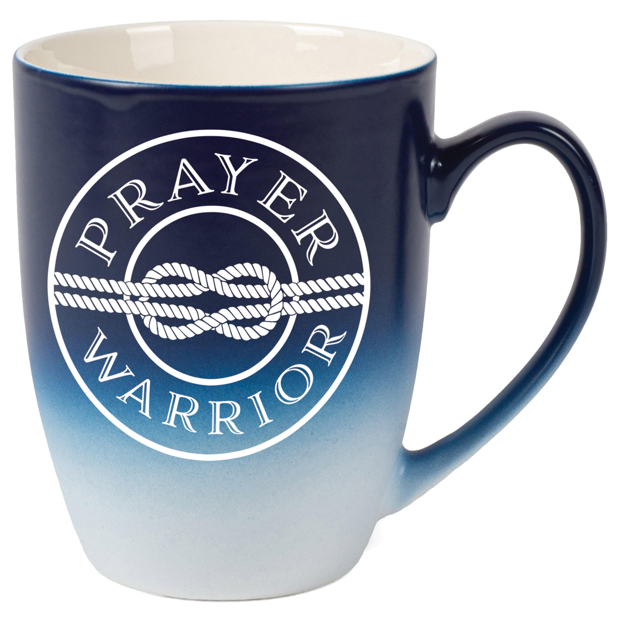 Elanze Designs Prayer Warrior Two Toned Ombre Matte Navy Blue and White ...