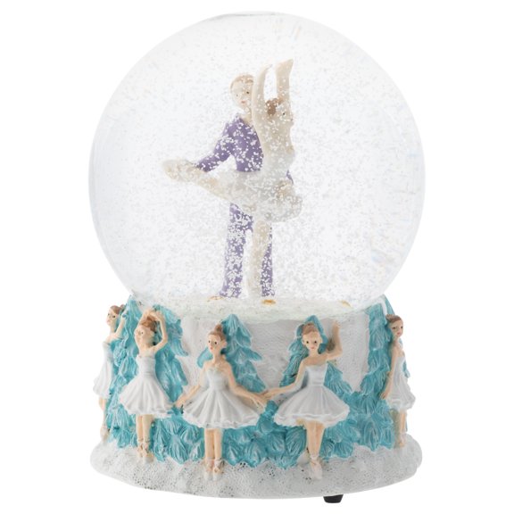 Elanze Designs Prince and Clara Dancing 100MM Musical Water Globe Plays Tune Dance of The Sugar Plum Fairy