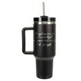thumbnail image 1 of Elanze Designs Pumpkins Bright Autumn's Light Harvest 40 oz. Stainless Steel, Large Water Bottle Coffee Mug, Spill & Leak Resistant, Thermal Travel Tumbler with Handle, Lid & Straw, Black, 1 of 1