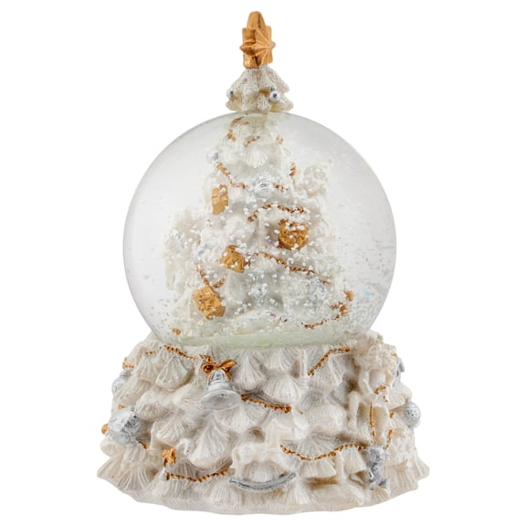Elanze Designs Revolving Christmas Tree 100MM Musical Water Globe Plays Tune Jingle Bells