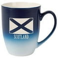 thumbnail image 1 of Elanze Designs Scotland Scottish Flag 12 Ounce Ceramic Laser-Etched Engraved Drinkware Mug, Blue and White Ombre, 1 of 4