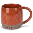 thumbnail image 1 of Elanze Designs Speckled Raw Bottom 17 ounce Ceramic Mug, Burnt Orange, 1 of 1