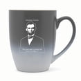 thumbnail image 1 of Elanze Designs The Best Way To Predict The Future Is Create It Two Toned Ombre Matte 10 ounce New Bone China Coffee Tea Cup Mug For Your Favorite Morning Brew, Gray and White, 1 of 1